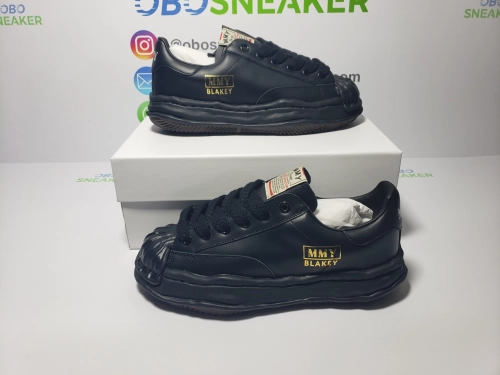 Obosneaker QC Pics ：Maison Mihara Yasuhiro Blakey OG Sole Leather Low Black