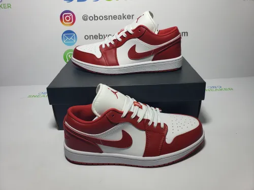 Obosneaker QC Pics ：Air Jordan 1 Low Gym Red White
