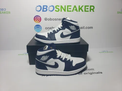 Obosneaker QC Pics ：Air Jordan 1 Mid Obsidian