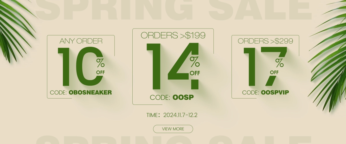 Obosneaker Spring Promotion Notice