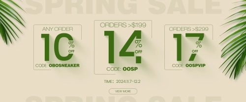 Obosneaker Spring Promotion Notice