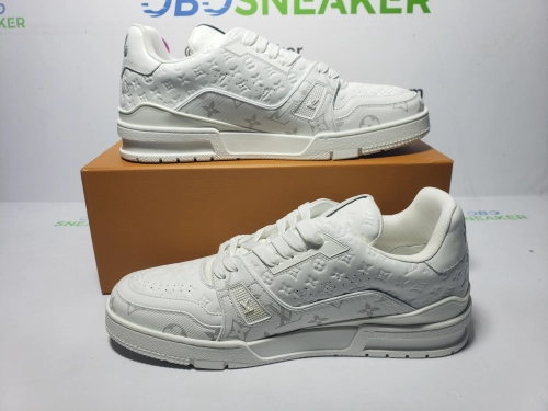 Obosneaker QC Pics ：Louis Vuitton Trainer White Signature