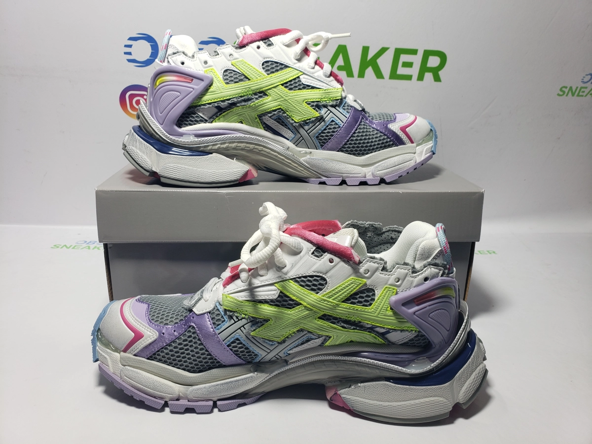 Obosneaker QC Pics ：Balenciaga Runner White Yellow Purple