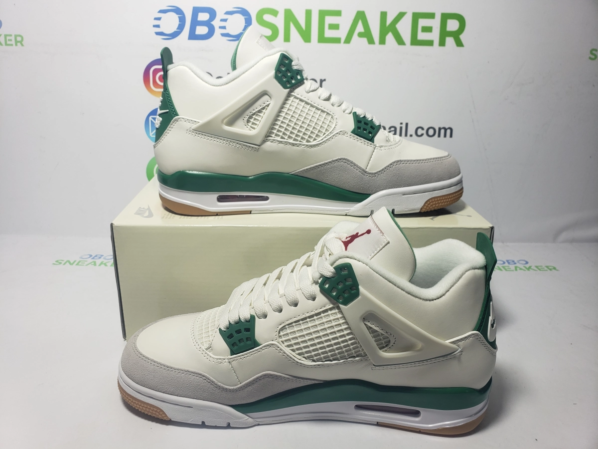 Obosneaker QC Pics ： Jordan 4 Retro SB Pine Green 