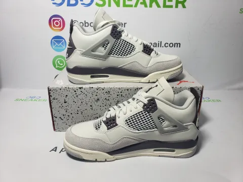 Obosneaker QC Pics ：Air Jordan 4 White Phan Tom