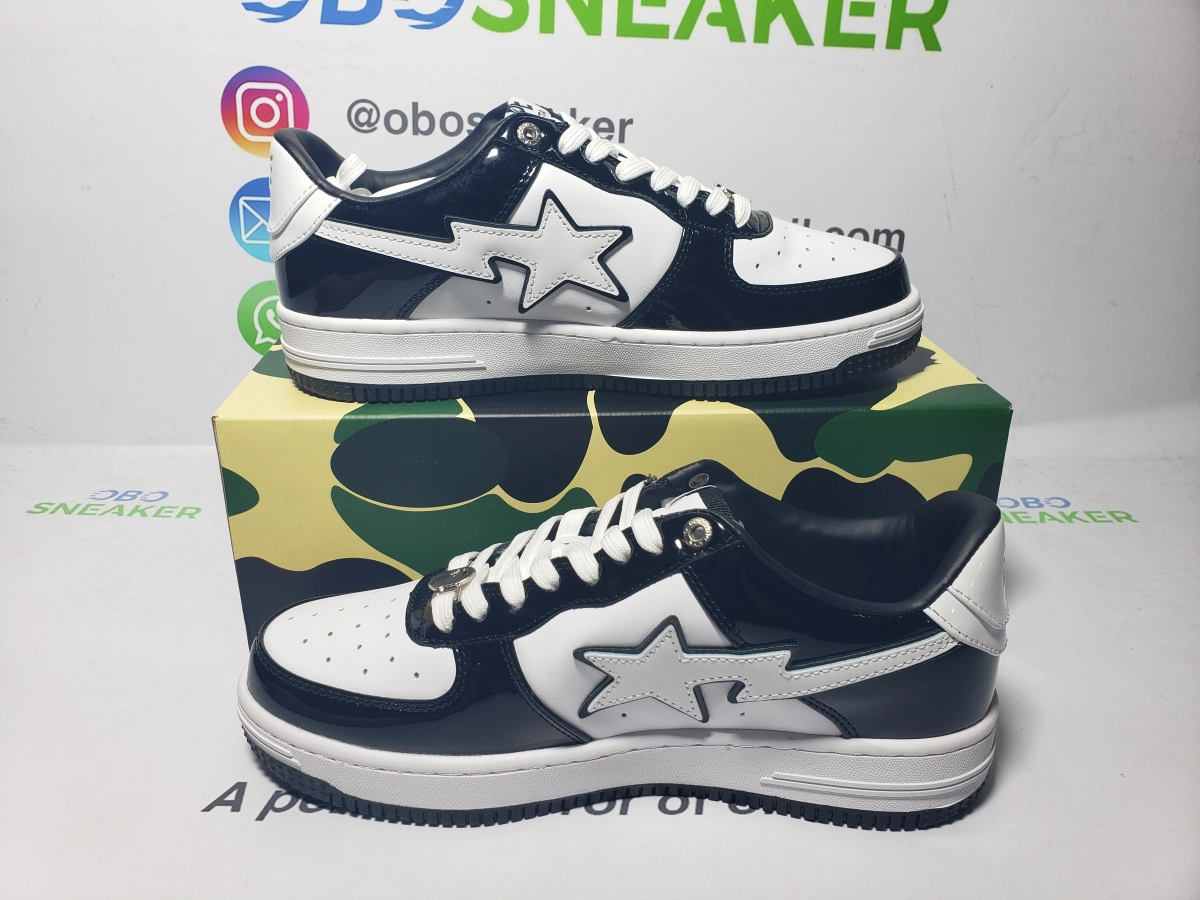 Obosneaker QC Pics ：A Bathing Ape Bape Sta Low Black White Panda