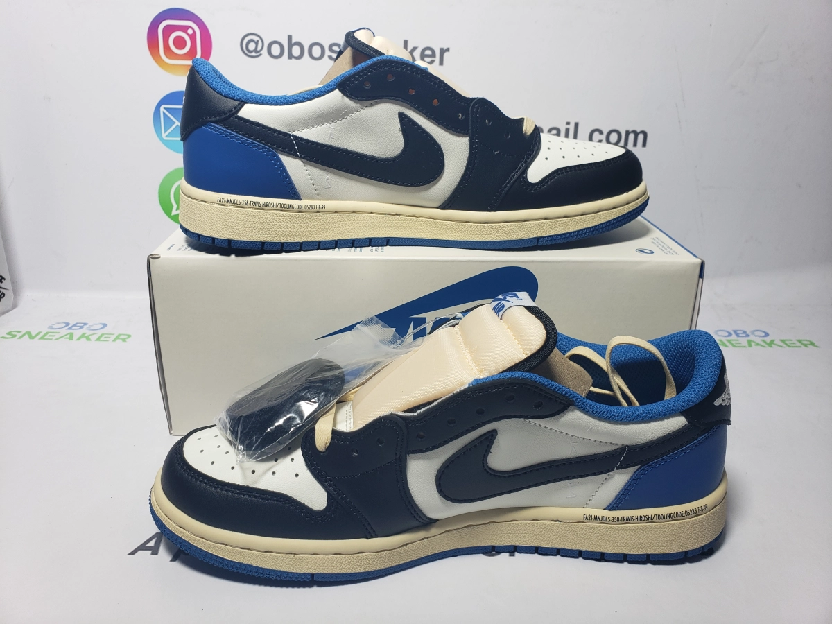 Obosneaker QC Pics ：Travis Scott x Fragment Design x Air Jordan 1 Low DM7866-140