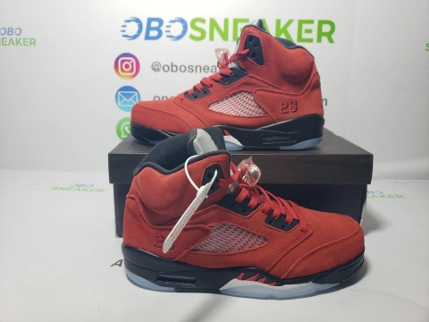 Obosneaker QC Pics ：Air Jordan 5 Retro Raging Bull Red (2021) DD0587-600