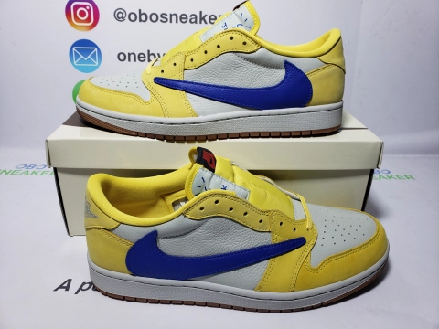 Obosneaker QC Pics ：Air Jordan 1 Low x Travis Scott OG 'Canary' DZ4137-700