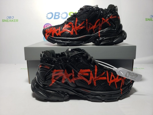 Obosneaker QC Pics ：Balenciaga Runner Black And Red Characters 677402 W3RB1 0102