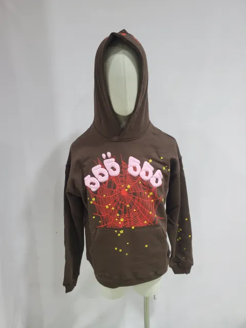 Obosneaker QC Pics ：Sp5der Angel Number Hoodie Brown