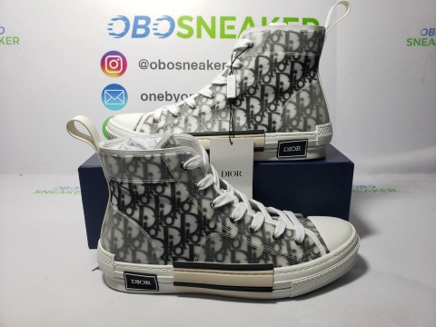 Obosneaker QC Pics ：Dior B23 High Top Logo Oblique 3SH118YJP_H069