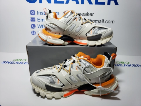 Obosneaker QC Pics ： Balenciaga Tess S. White Orange Black 542436 W1GB1 9059