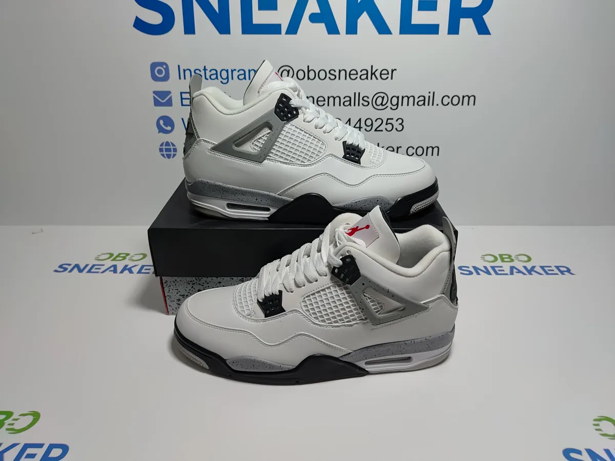 Obosneaker QC Pics ：Jordan 4 Retro White Cement (2025) FV5029-100