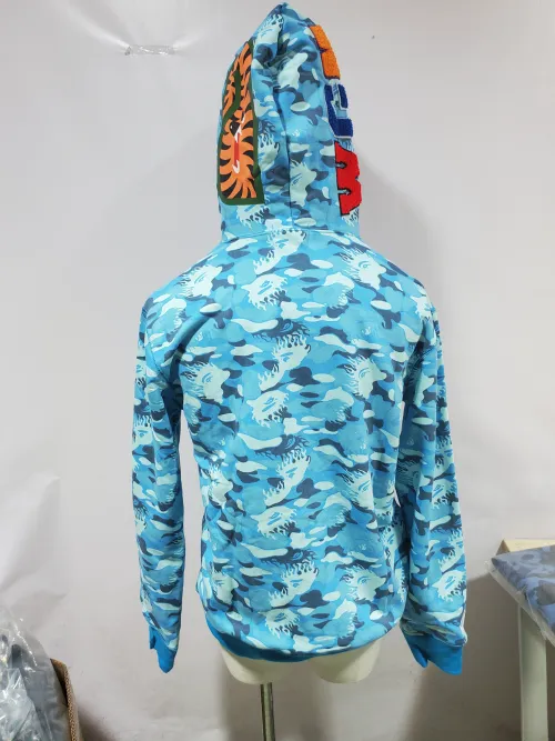 Obosneaker QC Pics ：OBO BAPE Flame Camouflage Hoodie