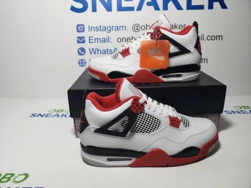  Obosneaker QC Pics ：TOP Version Air Jordan 4 Fire Red DC7770-160