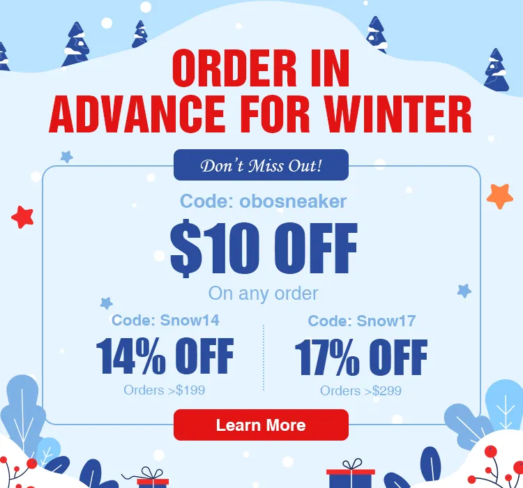 Obosneaker Winter Sale: Early Order & Get Ready for the Cold