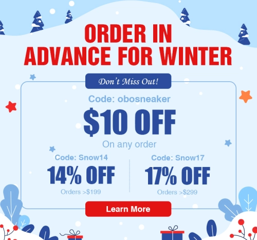 Obosneaker Winter Sale: Early Order & Get Ready for the Cold