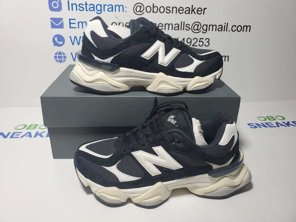 Obosneaker QC Pics ：New Balance 9060 Black and White U9060AAA