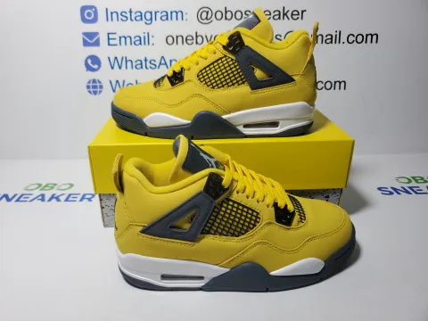 Obosneaker QC Pics ：TOP Version Air Jordan 4 Retro LS Lightning CT8527-700