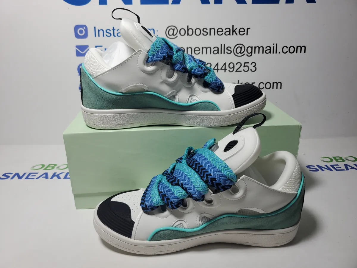 Obosneaker QC Pics ： LANVIN White White Blue
