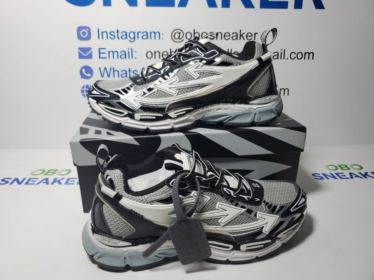 Obosneaker QC Pics ：OFF-WHITE Out Of Blue Silver white OIIA295F24 FAB00 10001