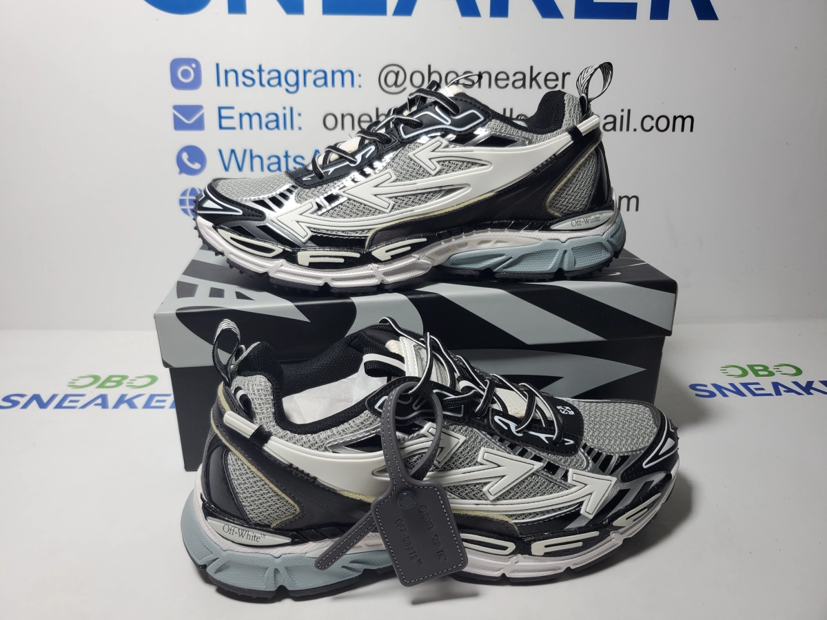 Obosneaker QC Pics ：OFF-WHITE Out Of Blue Silver white OIIA295F24 FAB00 10001