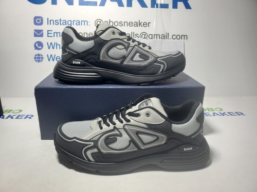 Obosneaker QC Pics ： Dior B30 Grey Anthracite Trainer 3SN279ZRA_H868