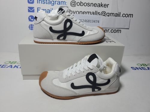 Obosneaker QC Pics ：LOEWE Ballet Runner 2.0 White Black LLBR282X01-2101