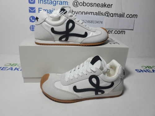 Obosneaker QC Pics ：LOEWE Ballet Runner 2.0 White Black LLBR282X01-2101