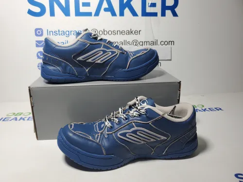 Obosneaker QC Pics ：Balenciaga Hamptons Worn-out Trainers Navy Blue 841765 WCURS 4090