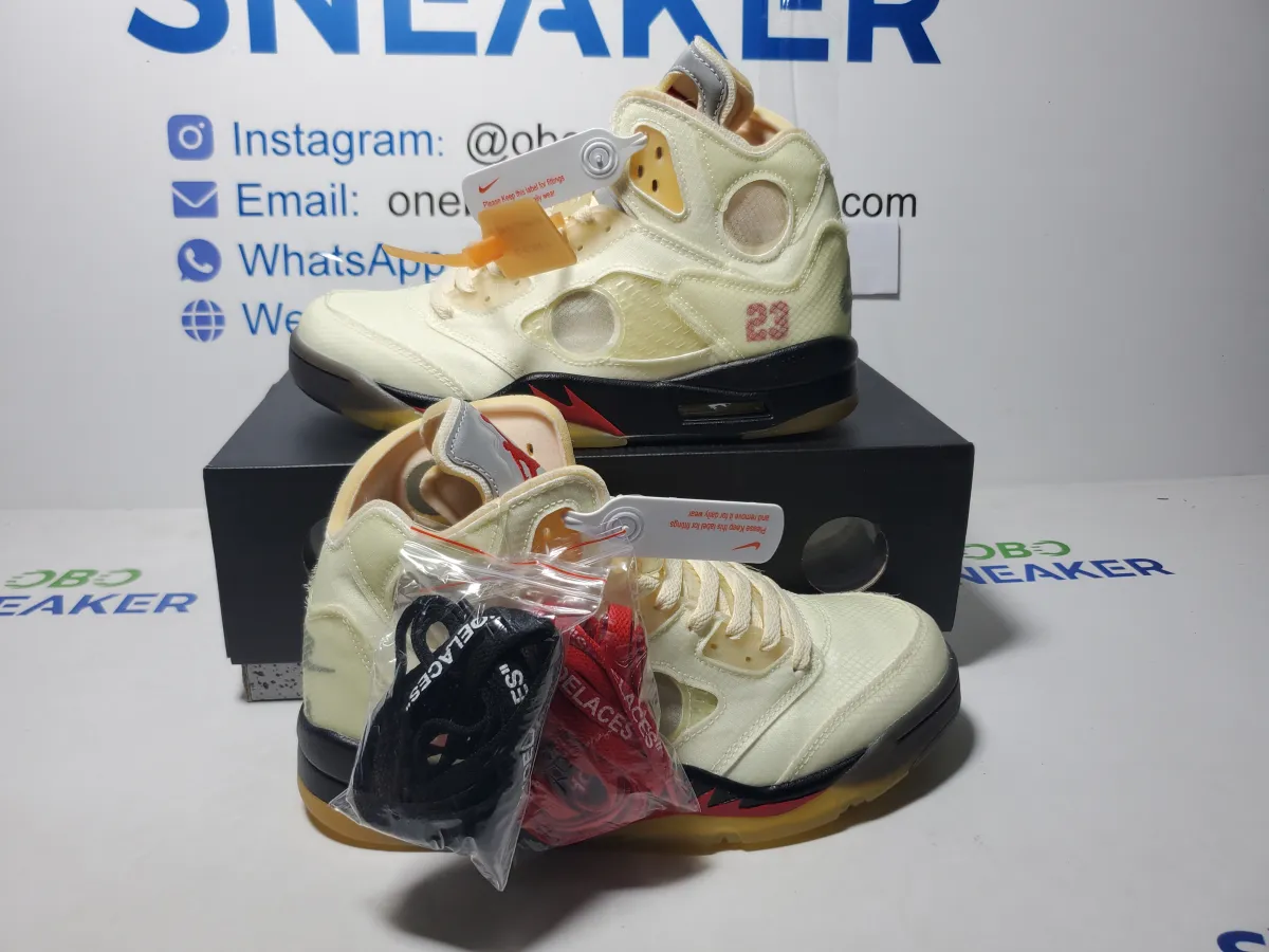 Obosneaker QC Pics ：Air Jordan 5 Retro Off-White Sail DH8565-100