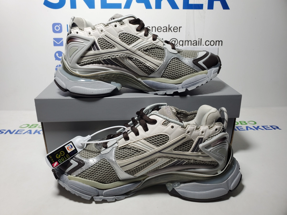 Obosneaker QC Pics ： Balenciaga Runner Sneaker Grey--Brown 772774 W3RMU 2000
