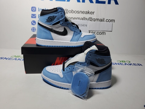 Obosneaker QC Pics ：【Black 5 Sale】Top Version Air Jordan 1 High OG University Blue 555088-134