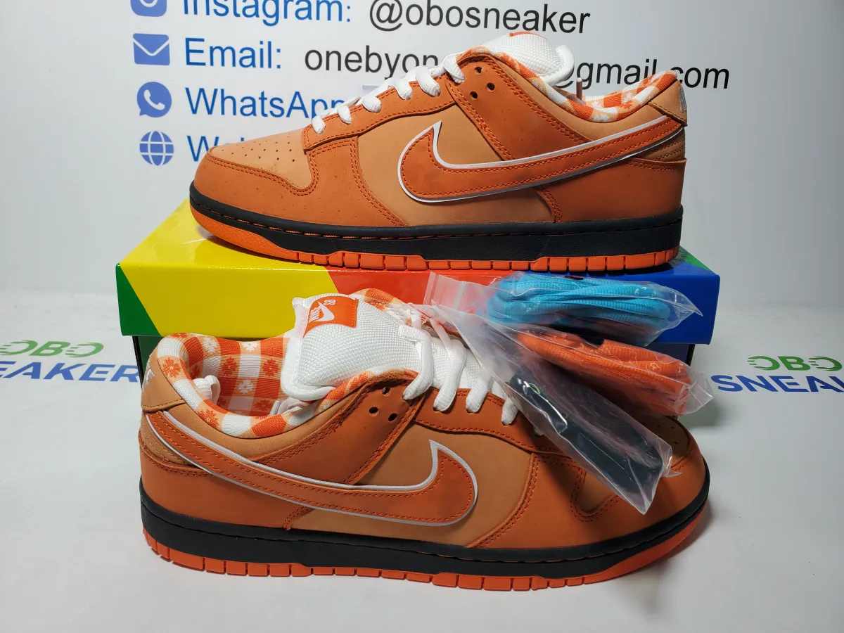 Obosneaker QC Pics ： Nike SB Dunk Low Concepts Orange Lobster FD8776-800
