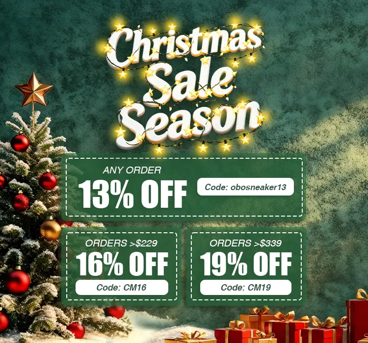🎄Obosneaker Christmas Sale Season: Up to 19% OFF Until Dec 31!🎄