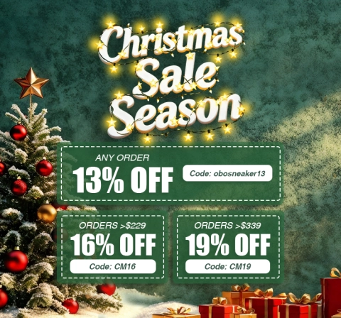 🎄Obosneaker Christmas Sale Season: Up to 19% OFF Until Dec 31!🎄