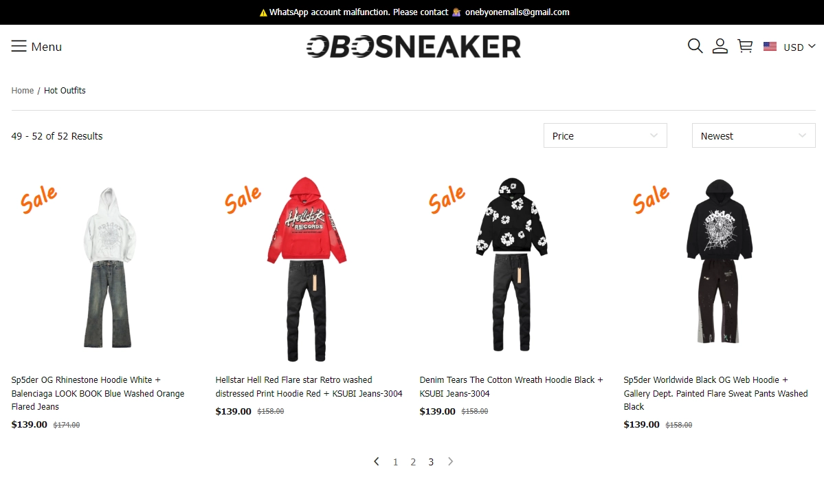 Obosneaker New Drop ：Hot Outfits Collection – Head-Turning Sets🔥