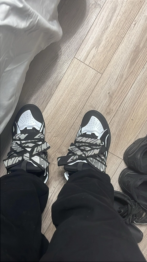 Obosneaker Customer Feedback ：【FLASH SALE】LANVIN Black White and Gray