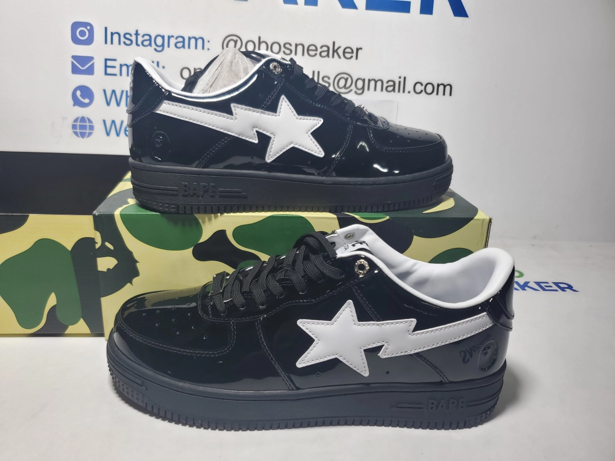 Obosneaker QC Pics ：A BATHING APE Bape STA Black 0ZXSHW 291 302M