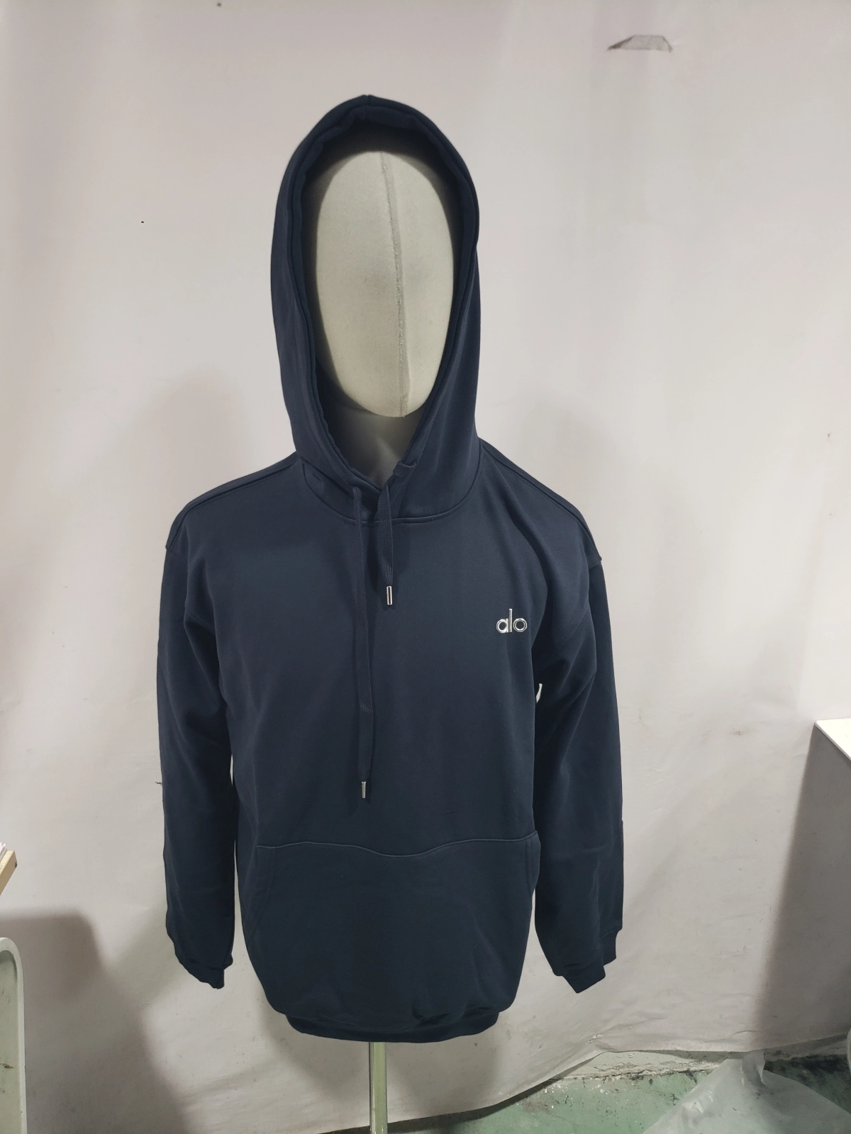 Obosneaker QC Pics ：Alo Yoga Accolade cotton-blend French Terry Hoodies Dark Blue