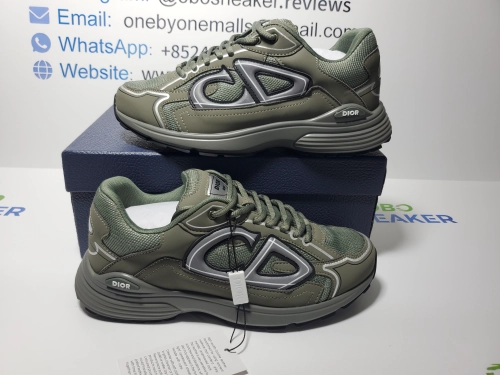 Obosneaker QC Pics ：Dior B30 Low Top Olive 3SN279ZRD_H680