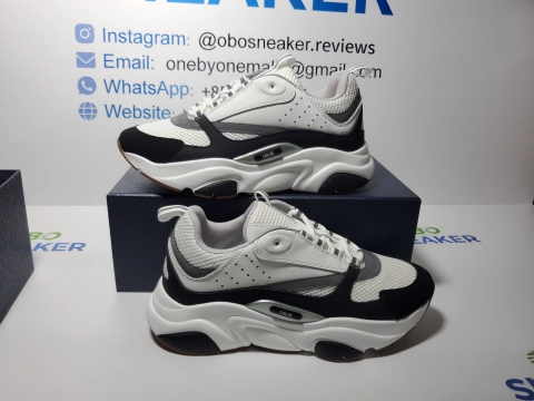 Obosneaker QC Pics ：Dior B22 White Black 3SN231YKB_H968