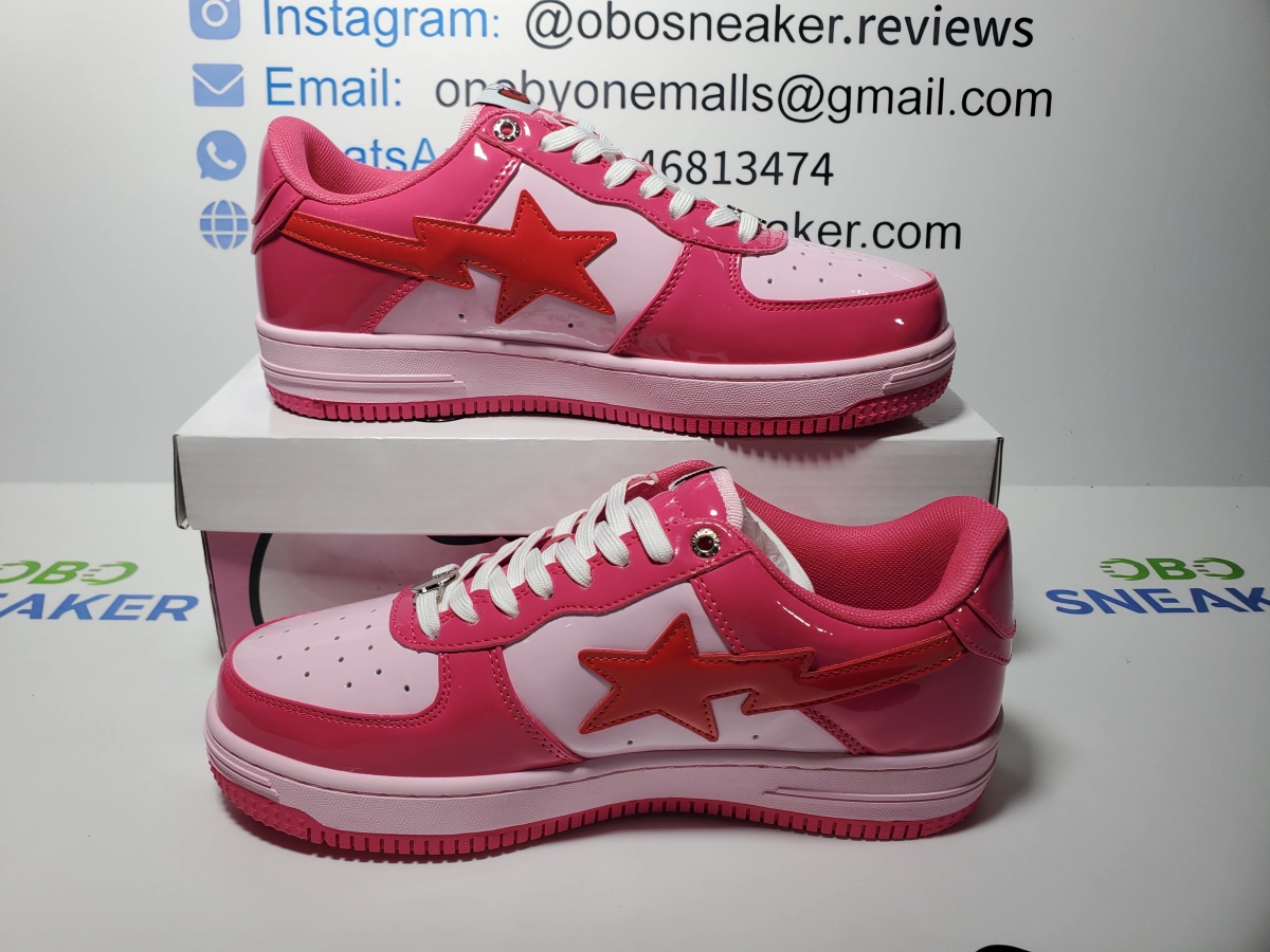 Obosneaker QC Pics ：A Bathing Ape Bape Nine Red Cartoon 1H20-191-046 M