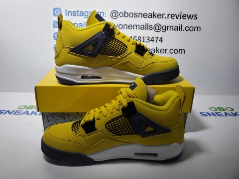 Obosneaker QC Pics ：Jordan 4 Retro Lightning (2006) 314254-702