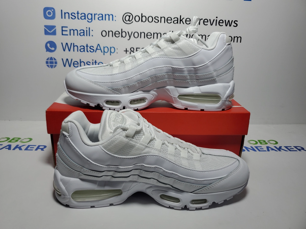 Obosneaker QC Pics ：Nike Air Max 95 Essential White Grey Fog CT1268-100