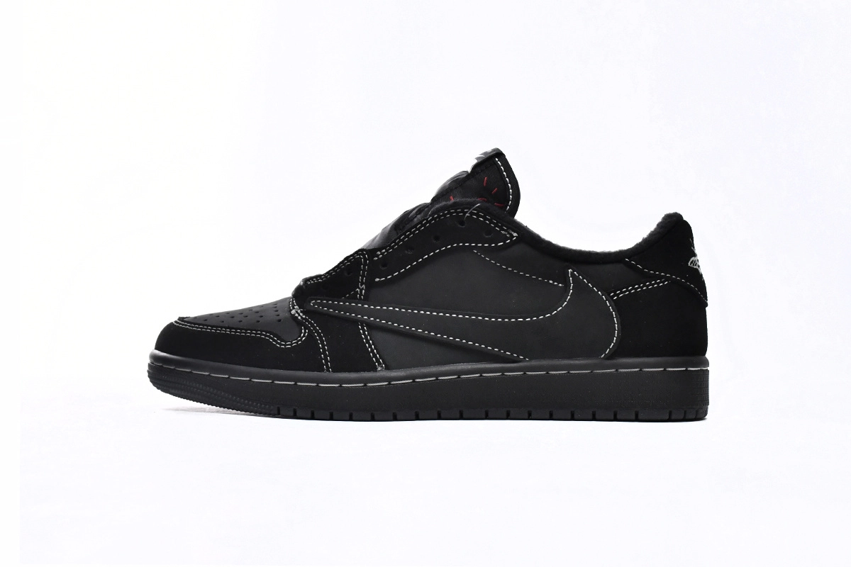 Obosneaker QC Pics ：TOP Version Travis Scott x Air Jordan 1 Low OG SP Black Phantom DM7866-001