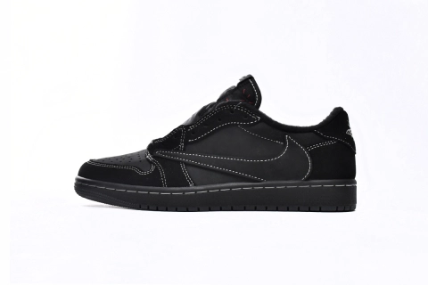 Obosneaker QC Pics ：TOP Version Travis Scott x Air Jordan 1 Low OG SP Black Phantom DM7866-001