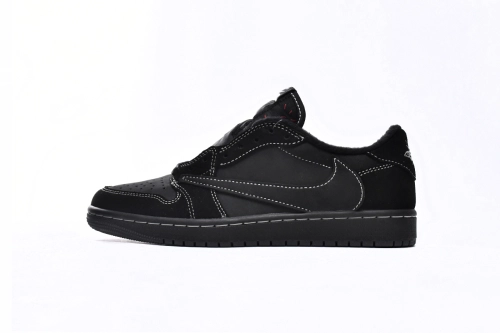 Obosneaker QC Pics ：TOP Version Travis Scott x Air Jordan 1 Low OG SP Black Phantom DM7866-001