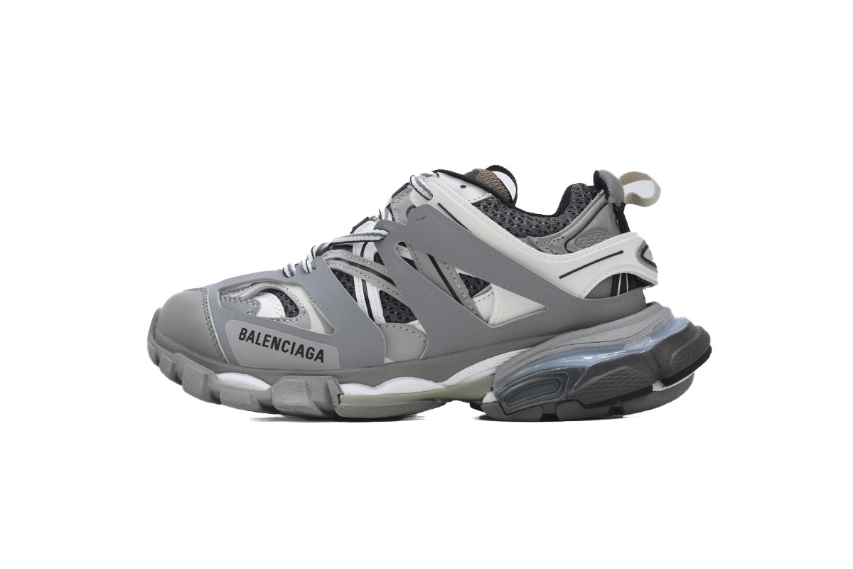 Obosneaker QC Pics ：Balenciaga Track Sneaker Grey White Black (With LED)